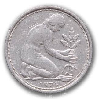 Fünfzig Pfennig, Rückseite