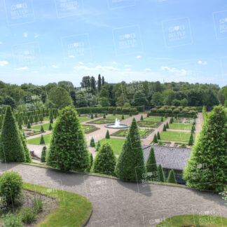 Kloster Kamp Terrassengarten Sicht von oben